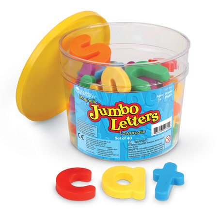 LEARNING RESOURCES Jumbo Magnetic Letters and Numbers, Lowercase Letters 0451